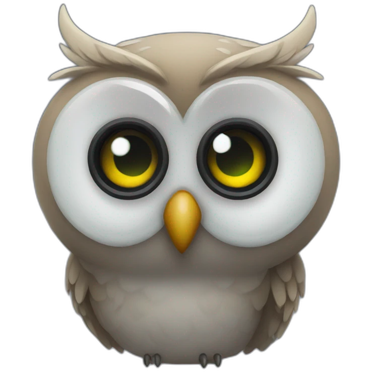 Owl with night vision emoji