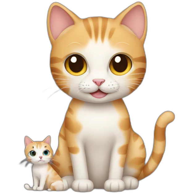 cat holding a cat emoji