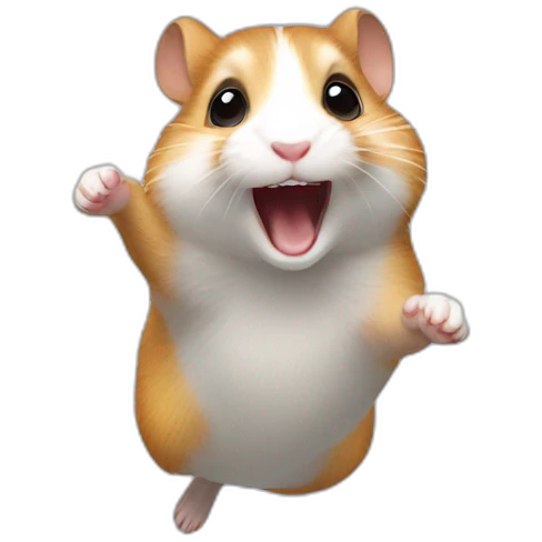 jumping hamster emoji