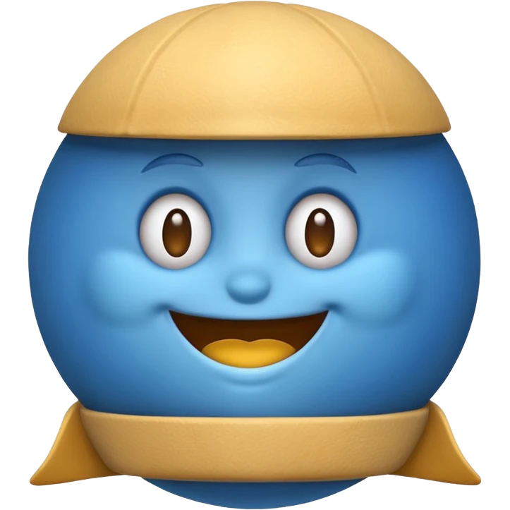 Wolt delivery comany mascot as emoji emoji