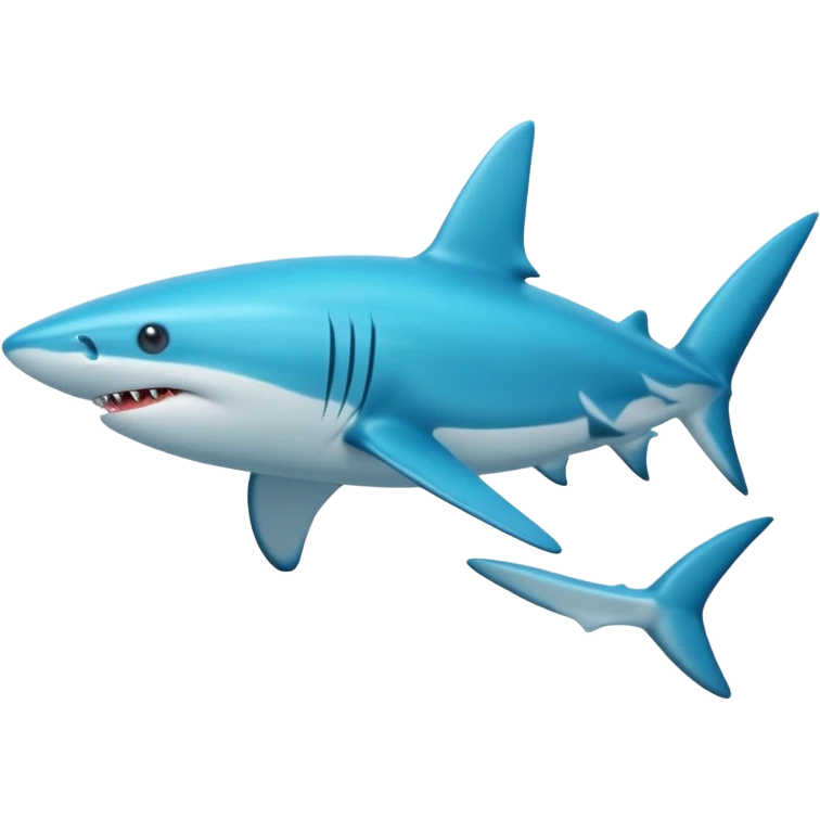 blue shark ocean emoji