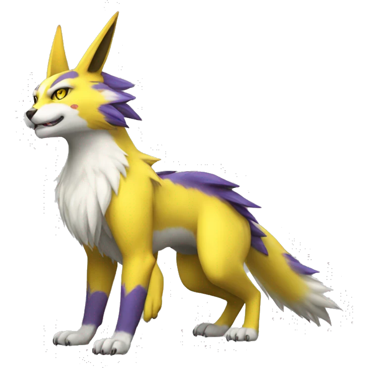 Lombax-Renamon full body emoji