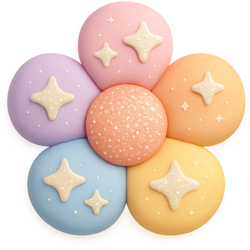 glitter flower emoji