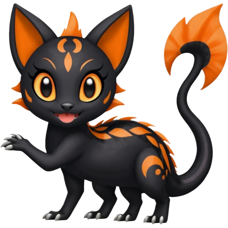 Meloetta-Purrloin-Salandit-Pokémon-Fakémon-fusion-hybrid-creature emoji