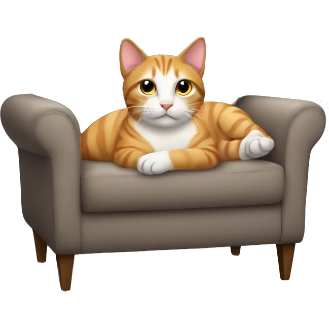 Cat on sofá emoji