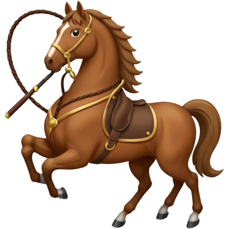 Látigo compensatorio caballo emoji
