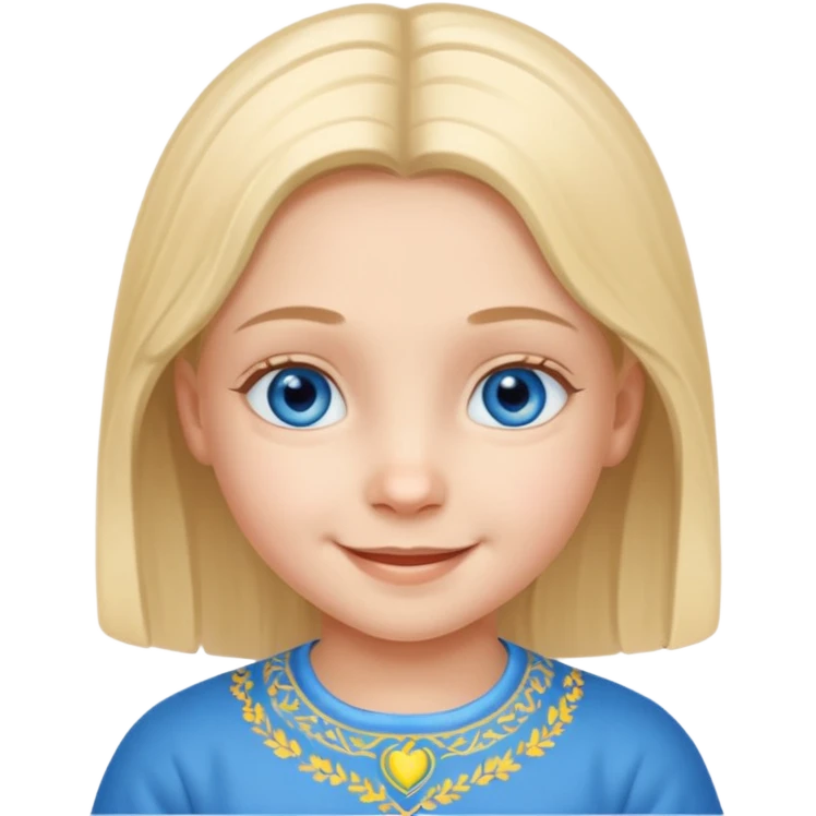 the Ukrainian child emoji