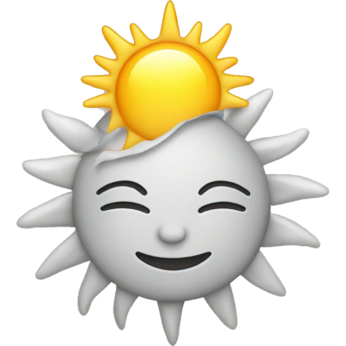 Sun face morning emoji