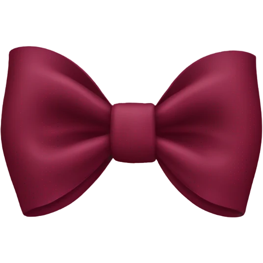 Burgundy bow  emoji