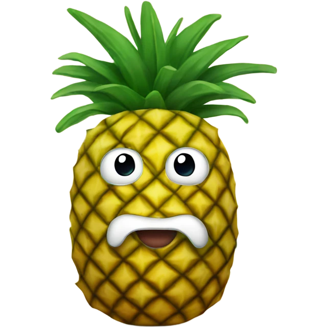 pineapple with a beanie emoji