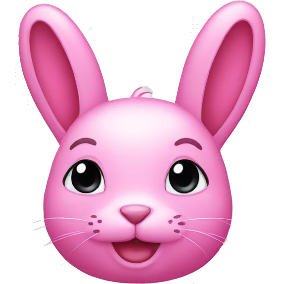 Pink bunny emoji