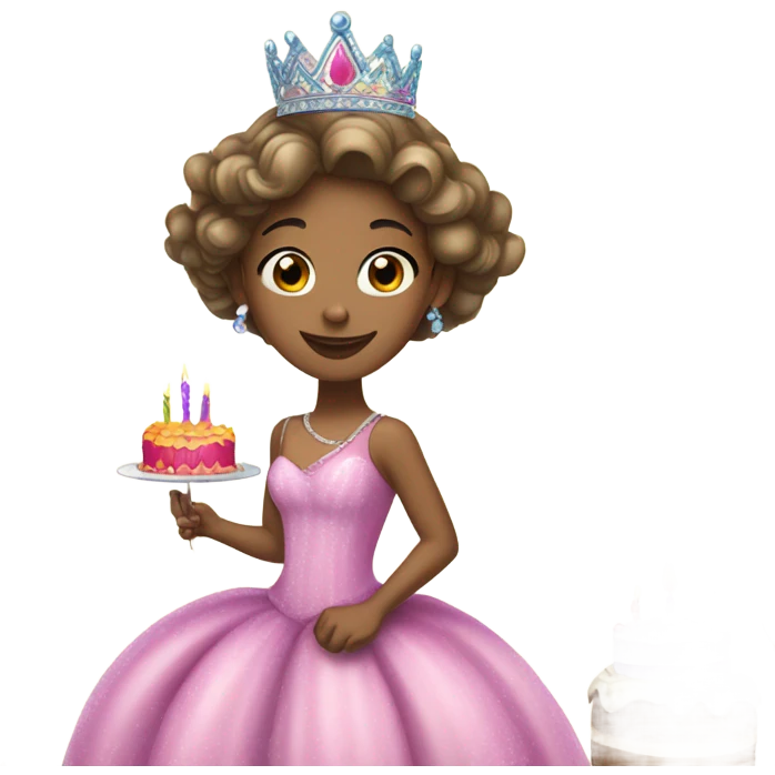 Princess birthday emoji