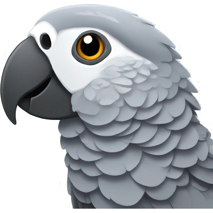 African grey parrot emoji