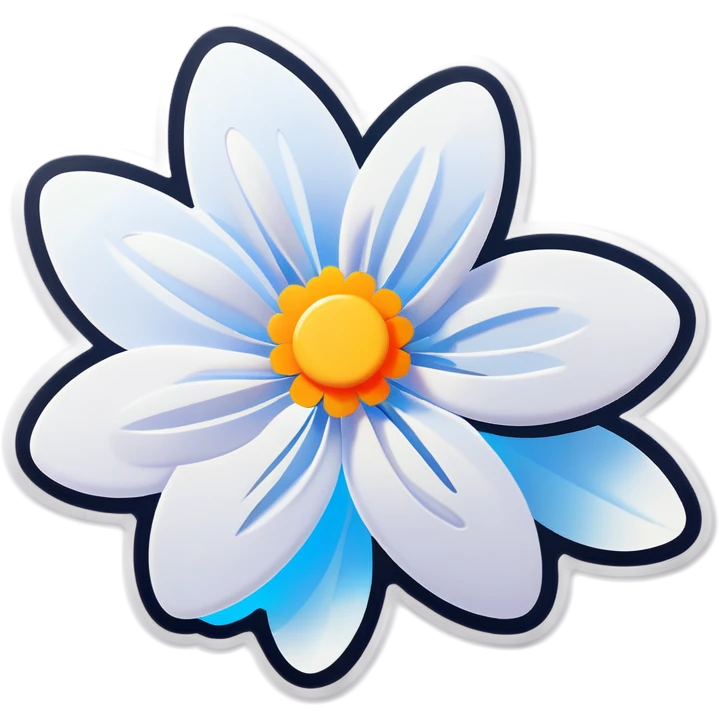 White flower  emoji