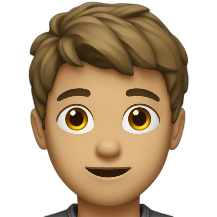 Junge macht emoji