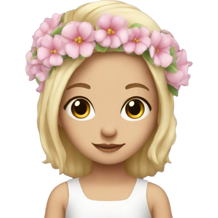 Flower girl emoji