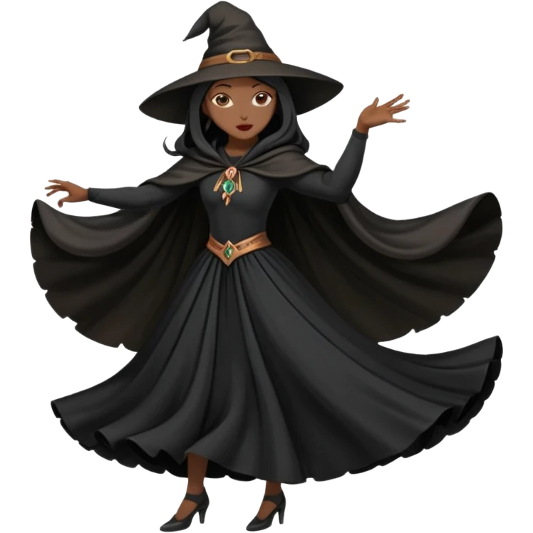 A witch dancer emoji