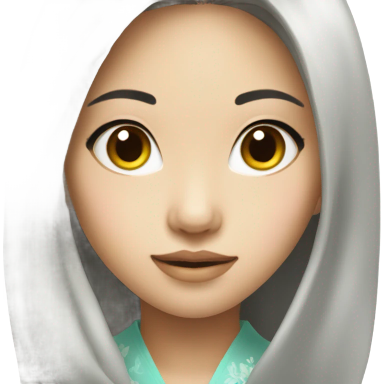 Asian beauty girl emoji