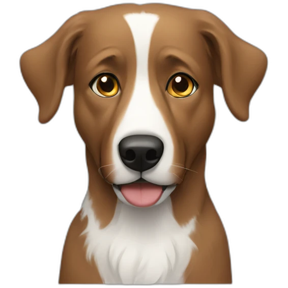 bald man with beard and australian shepard emoji