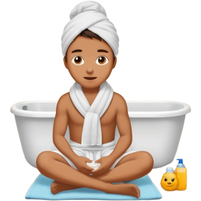 sitting on the bathroom emoji