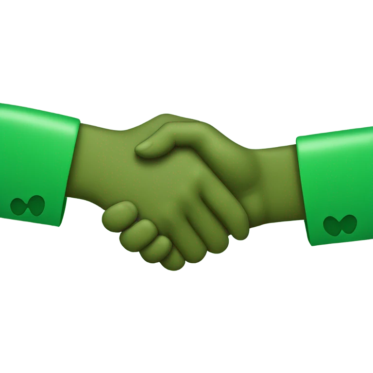 green handshake emoji