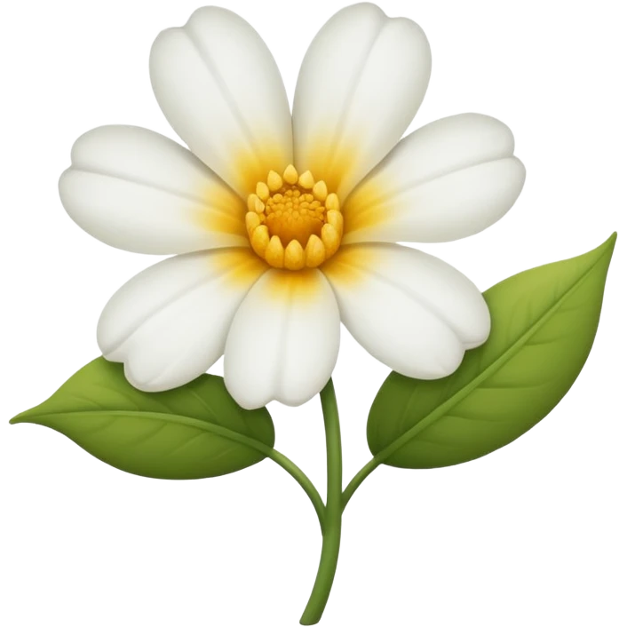Flor branca  emoji