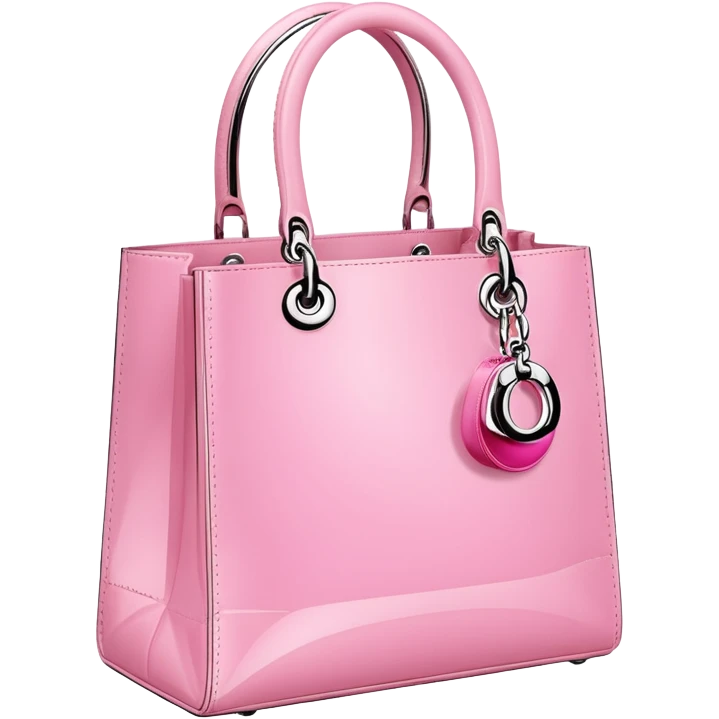 pink shopping bags Dior  emoji