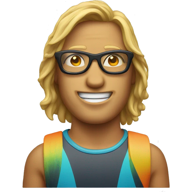 Surfer mit brille emoji