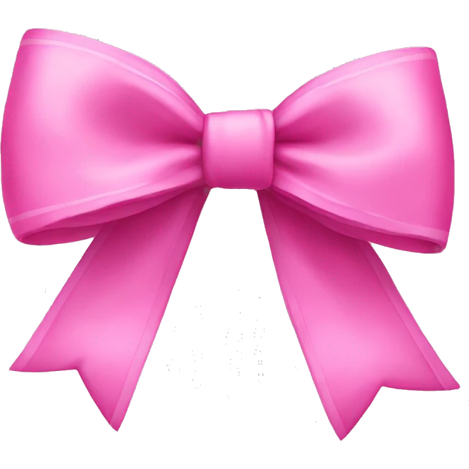 pink bow emoji