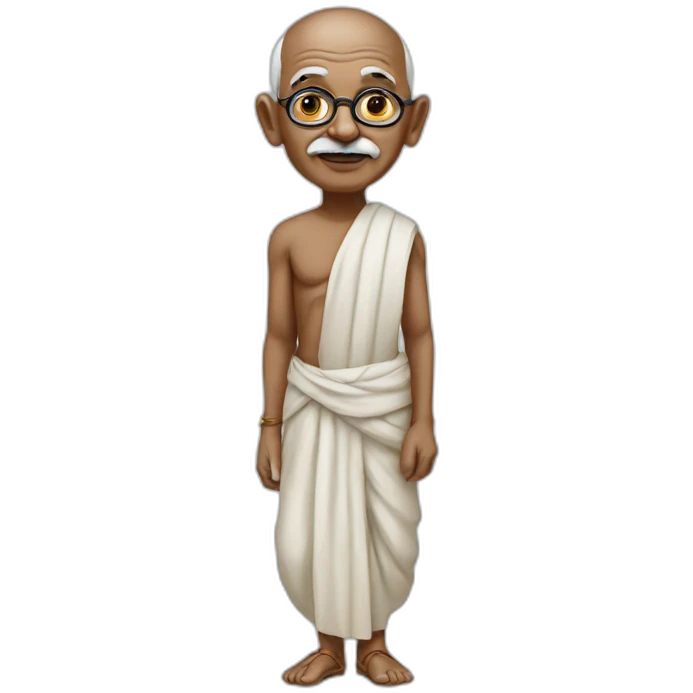 gandhi full figure emoji