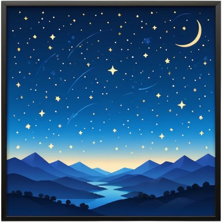 Stargazing scenery emoji