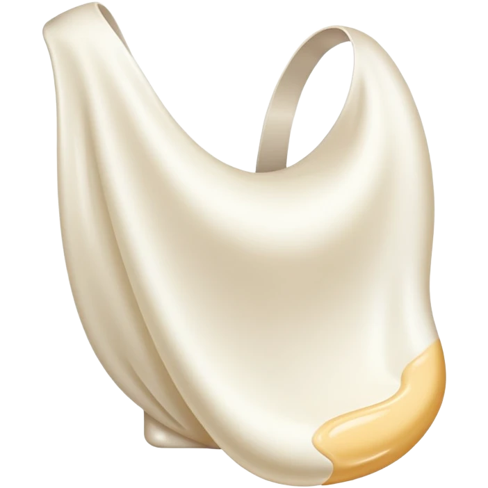 Milk-colored neckline emoji