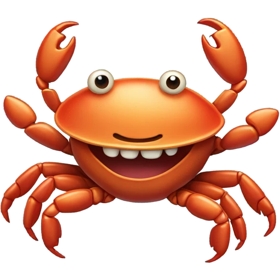 Crab dancing to jazz music  emoji