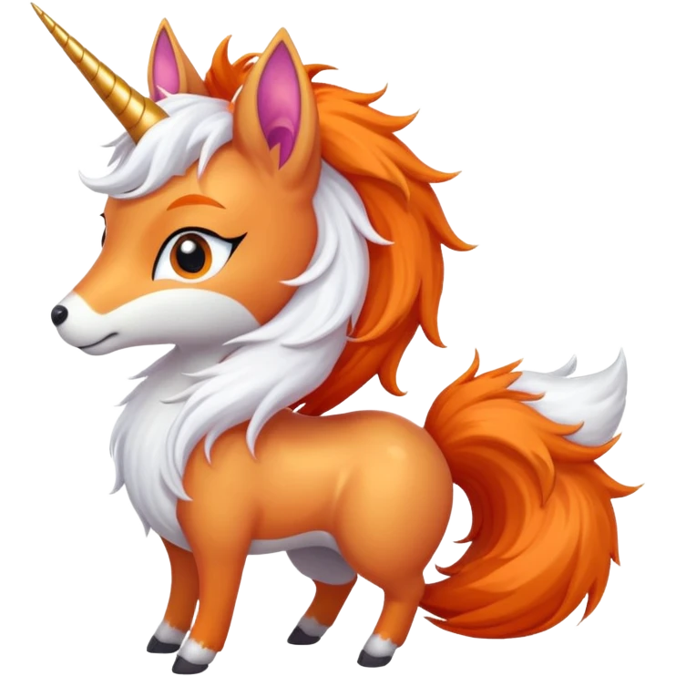 unicorn fox hybrid emoji