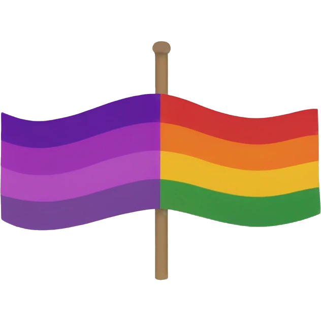 lesbian pride flag emoji
