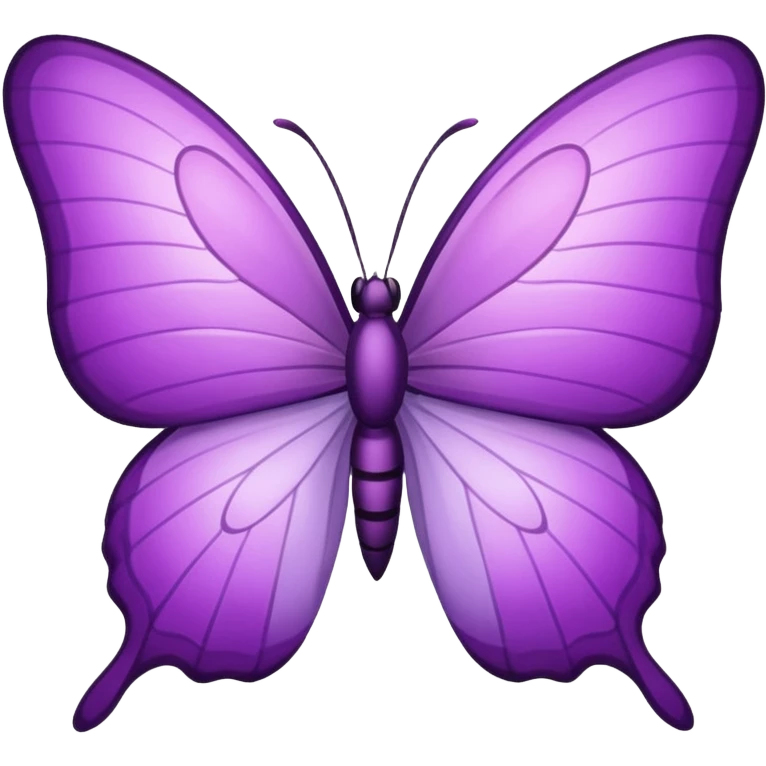 Borboleta lilás emoji