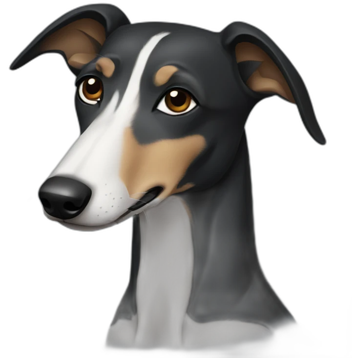 black greyhound emoji