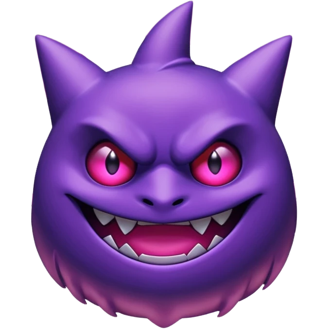 Pokemon legendary purple and pink mega gengar emoji