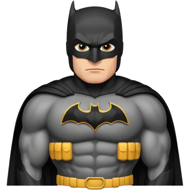 caucasian batman standing emoji