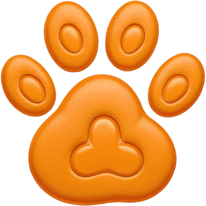 a very light pale pastel orange #FFDBBB pawprint emoji