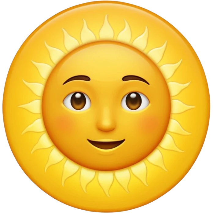 half sun with out face emoji
