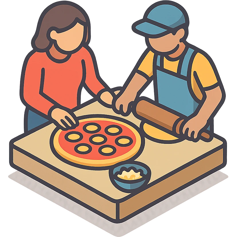 people making pizza  emoji