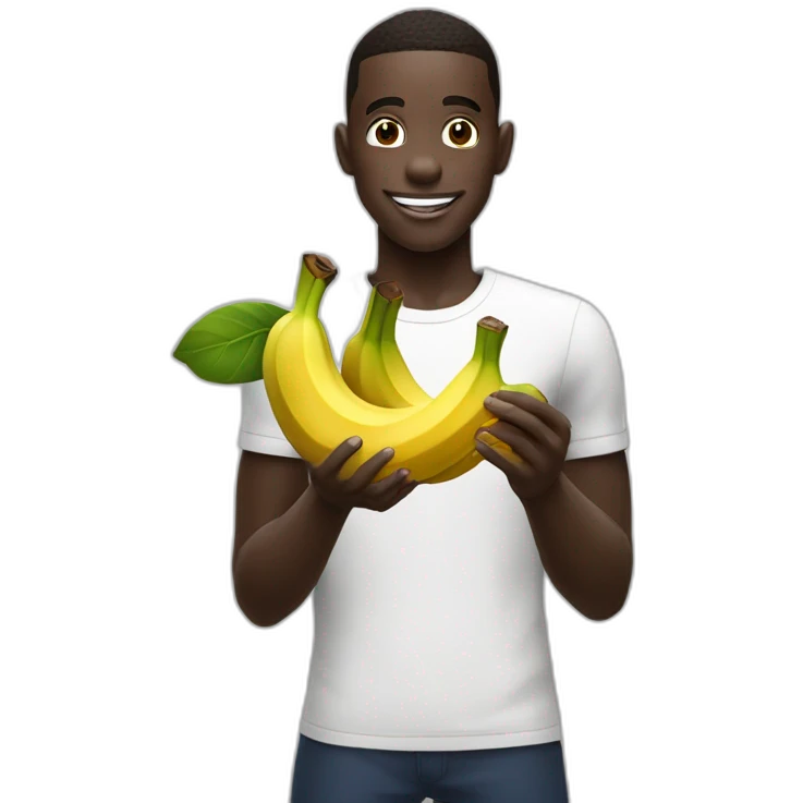 Vinicius Jr qui mange un banane emoji