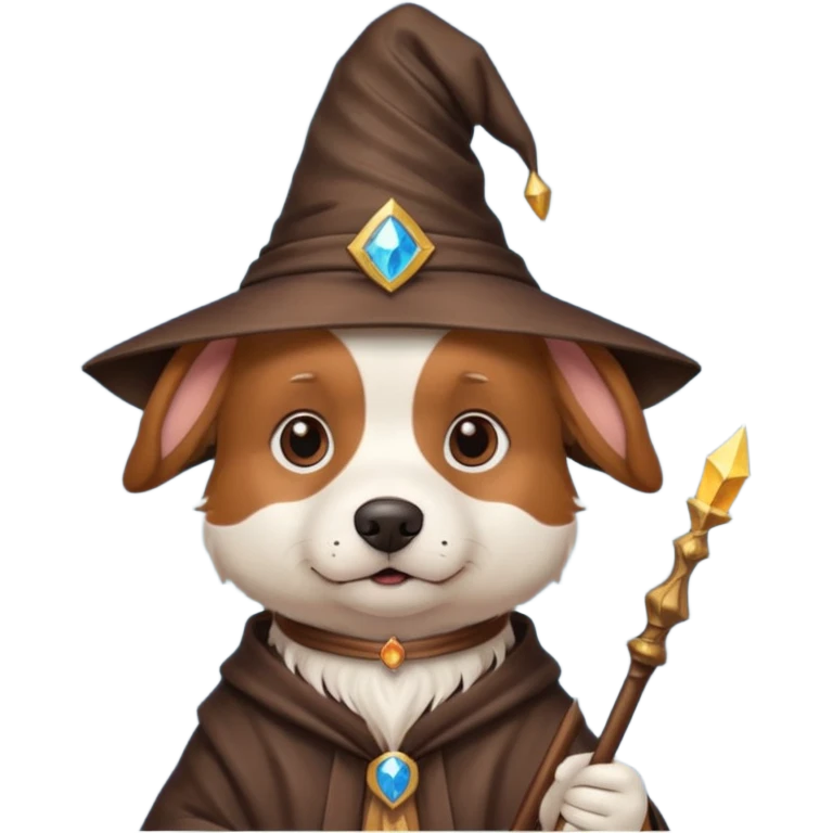 Dog wizard emoji
