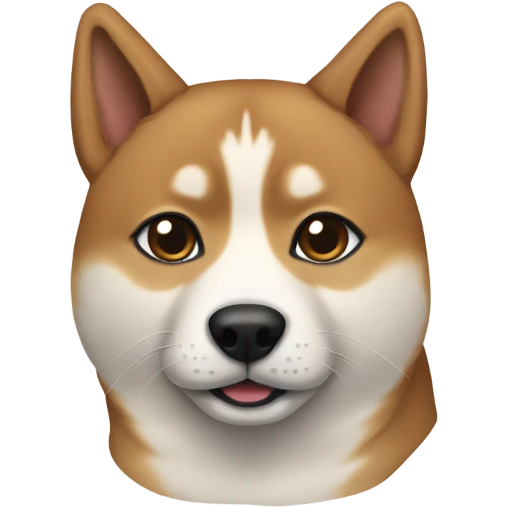 Sesame shiba and dark brown tabby cat emoji