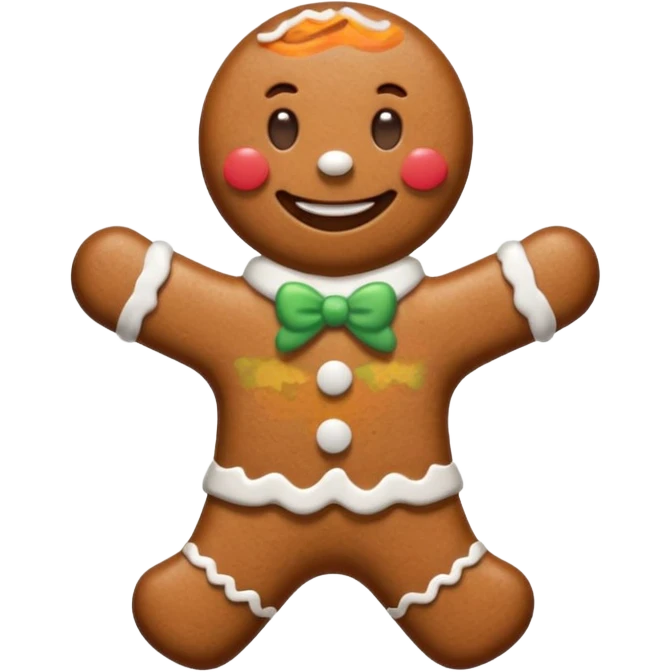gingerbread man emoji