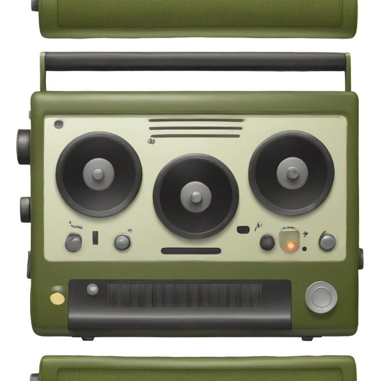 tape recorder olive emoji