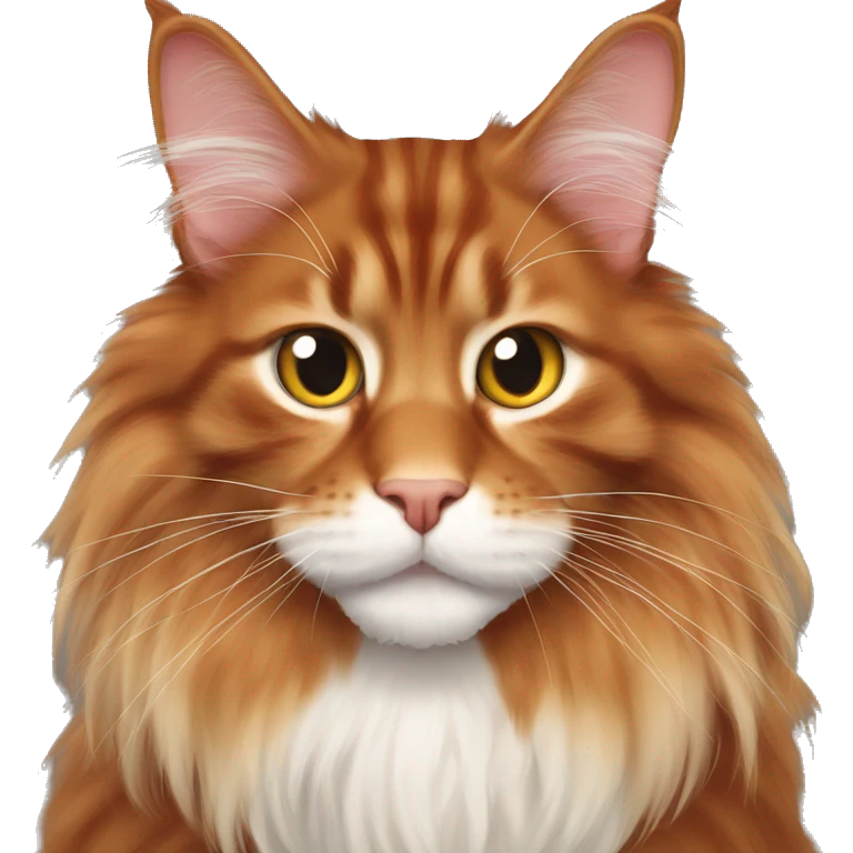 Red Maine Coon emoji