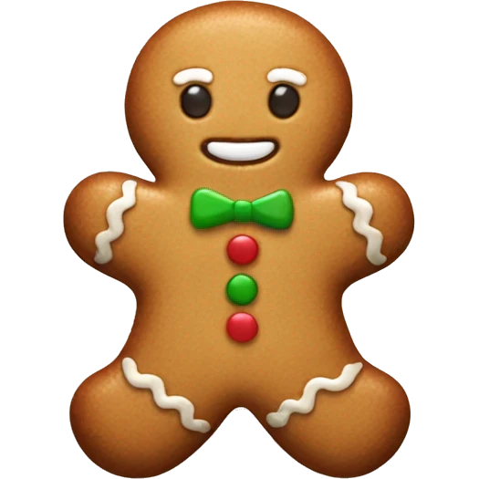 beige gingerbread emoji