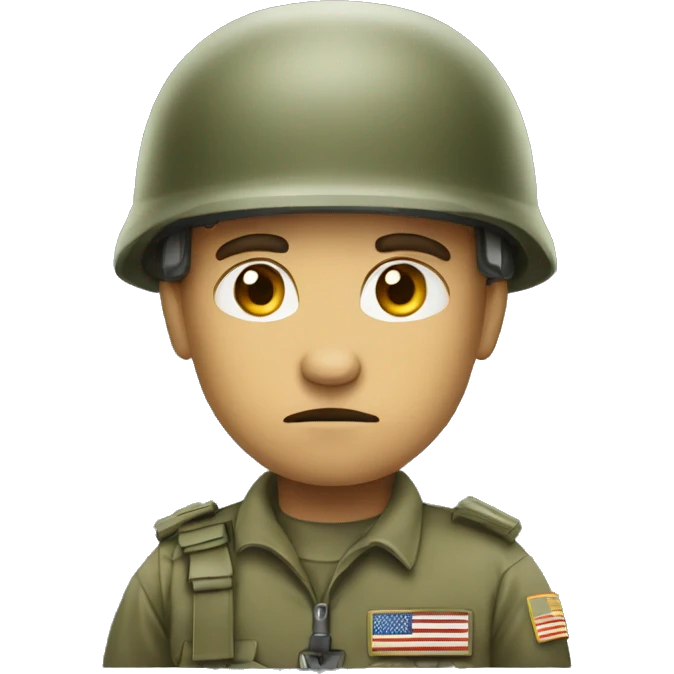Unhappy solder emoji